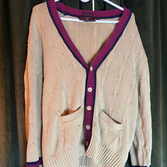 VIntage Chaps Ralph Lauren Varsity Cardigan - Picture 1 of 4